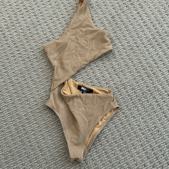 Beach riot one piece cut out Celine tan small - Picture 2 of 3